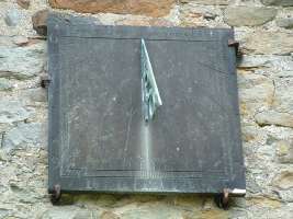 Sundial in Gargrave Church yard, inscription: Every hour shortens life